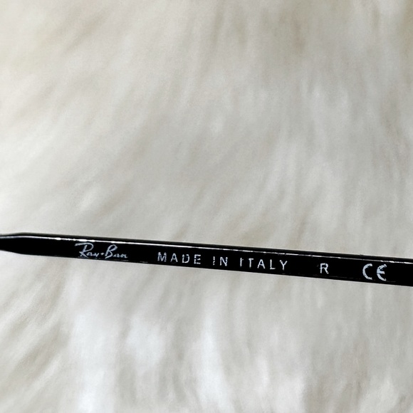 Ray Ban Round Double Bridge Customized Sunglasses | Black Frames White Trim - Picture 9 of 13